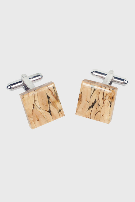Natural Square Cufflinks