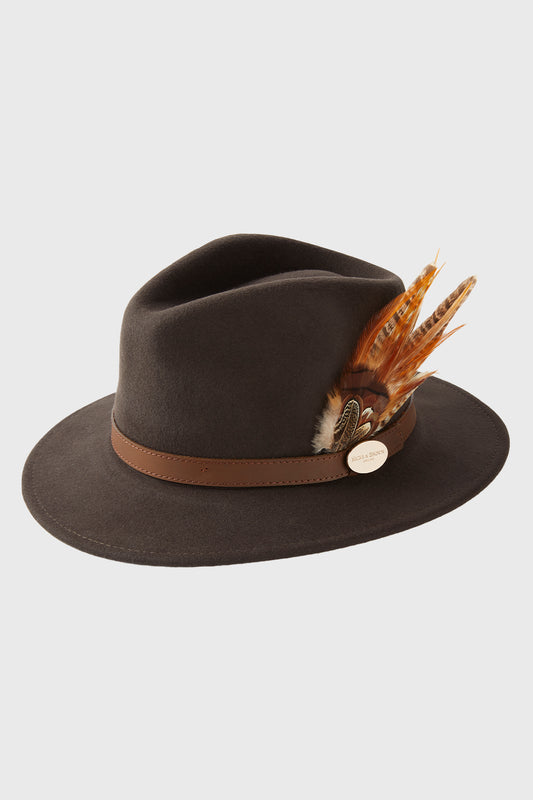 Dark Brown Suffolk Fedora