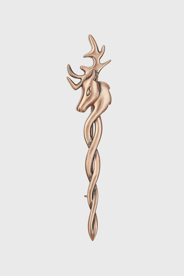 Stag Twist Kilt Pin - Copper
