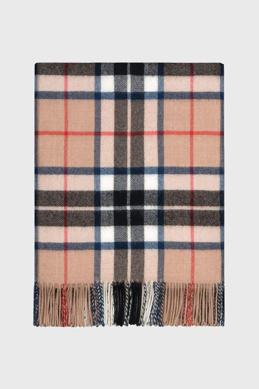Thomson Camel Tartan Blanket