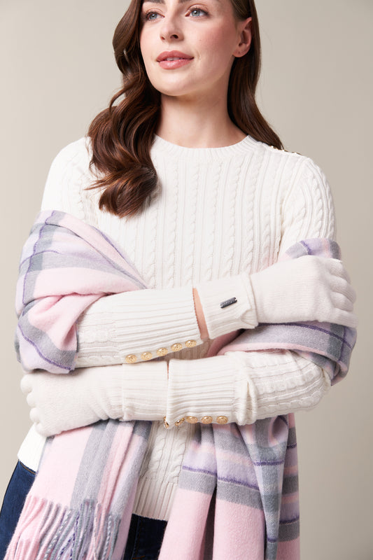 White Pride Wool & Cashmere Gloves