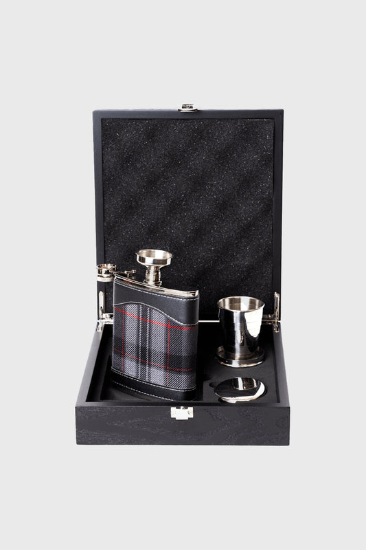 Silver Pride Hip Flask Set