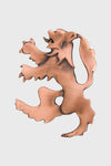 Lion Rampant Kilt Pin - Copper