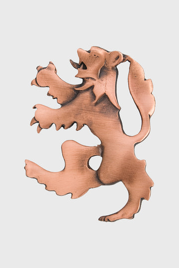 Lion Rampant Kilt Pin - Copper