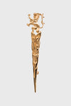 Pride Lion & Sword Kilt Pin - Gold