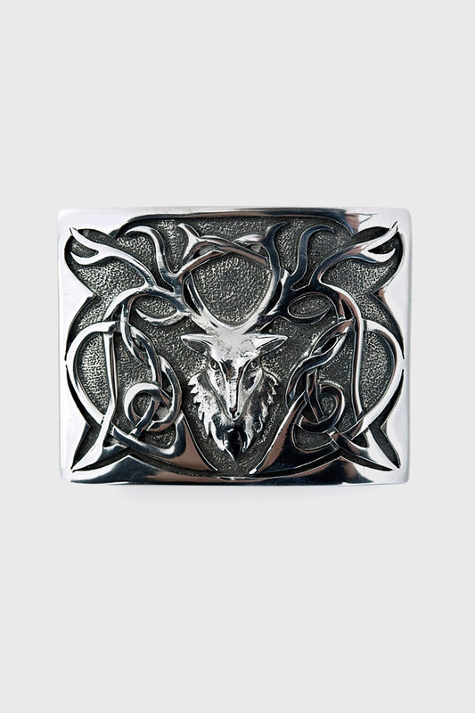 Art Nouveau Stag Belt Buckle
