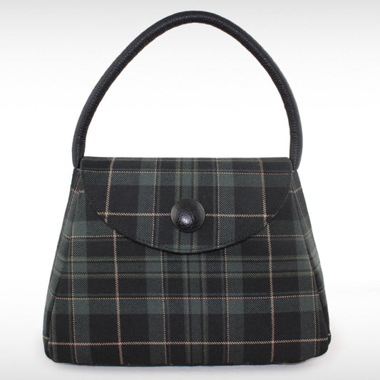 Tartan Bucket bag with Leather detail - Hunting Pride (Zara)
