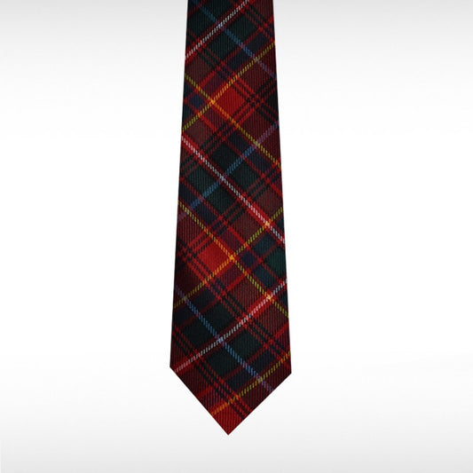 Innes Red Modern Tartan Tie