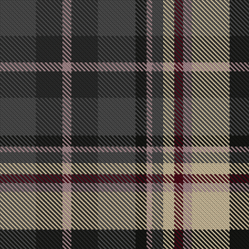 Clunie Burn Charcoal Tartan