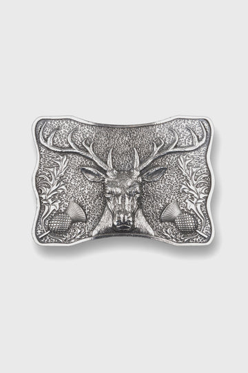 Highland Stag Pewter Kilt Belt Buckle