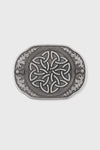 Elegant Celtic Trinity Pewter Kilt Buckle