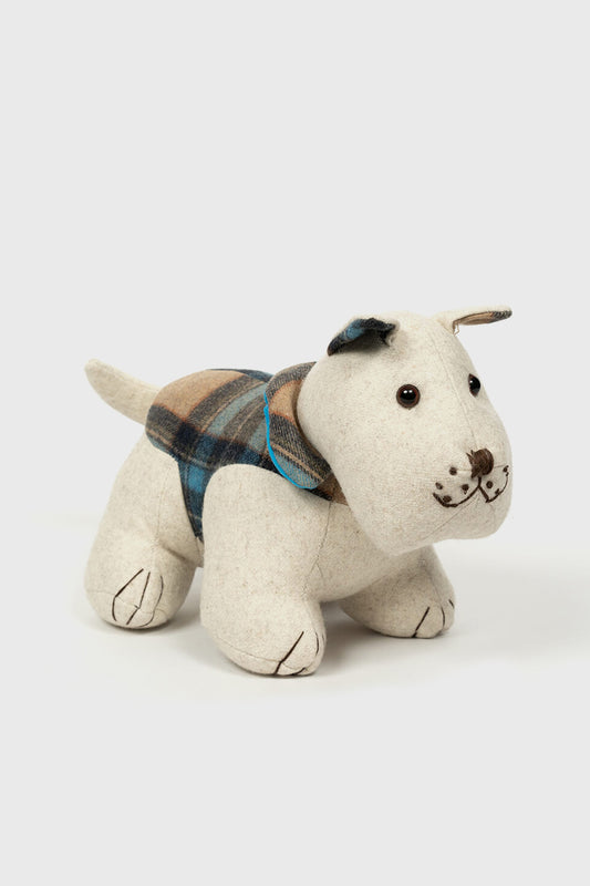 Plaid Westie Doorstop