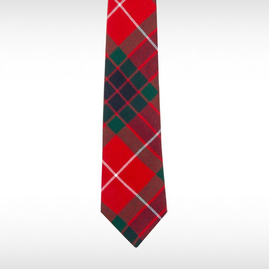 Fraser Red Modern Tartan Tie