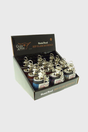 Mini Harris Tweed Hip Flask