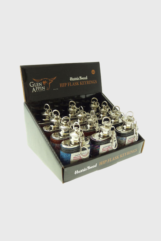 Mini Harris Tweed Hip Flask