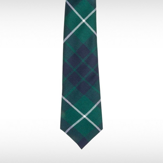Hamilton Green Modern Tartan Tie