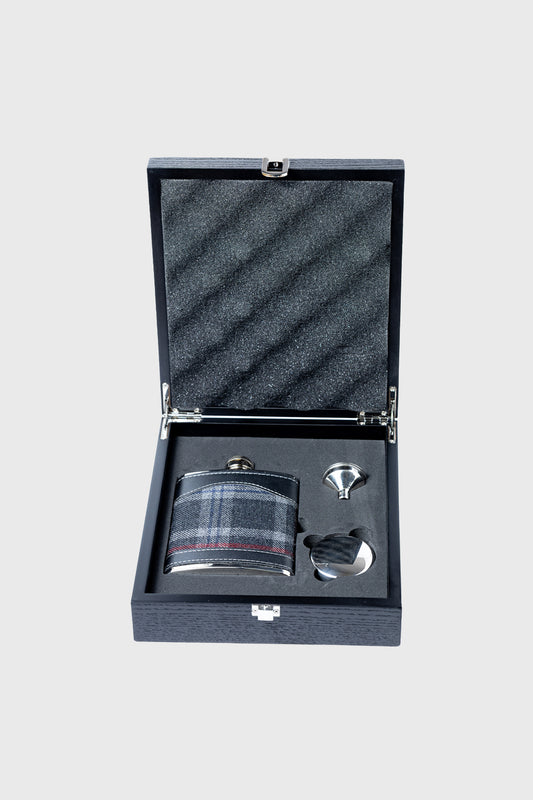 Hebridean Heather Hip Flask Set