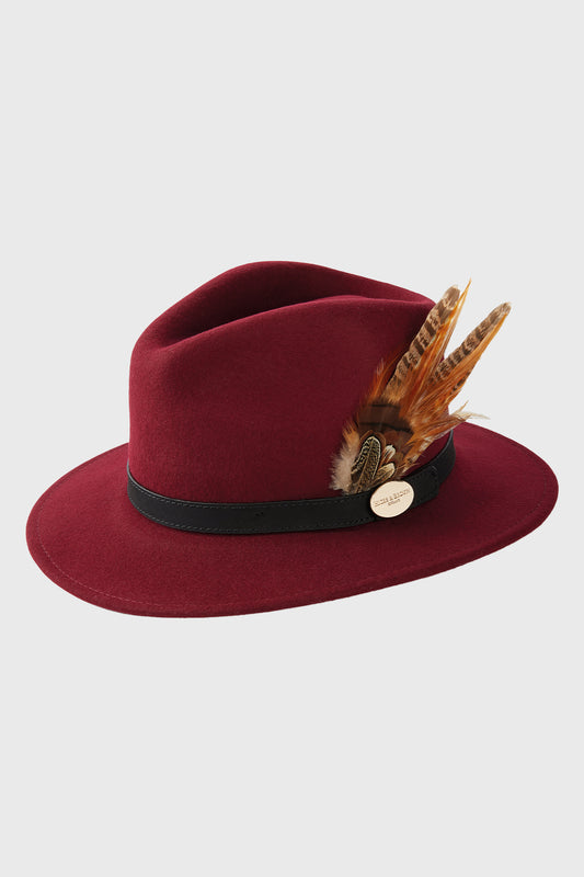 Maroon Suffolk Fedora