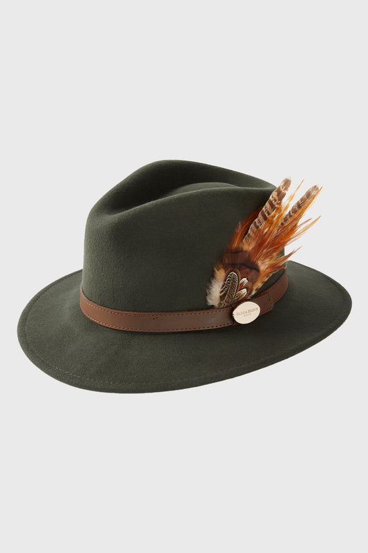 Olive Green Suffolk Fedora
