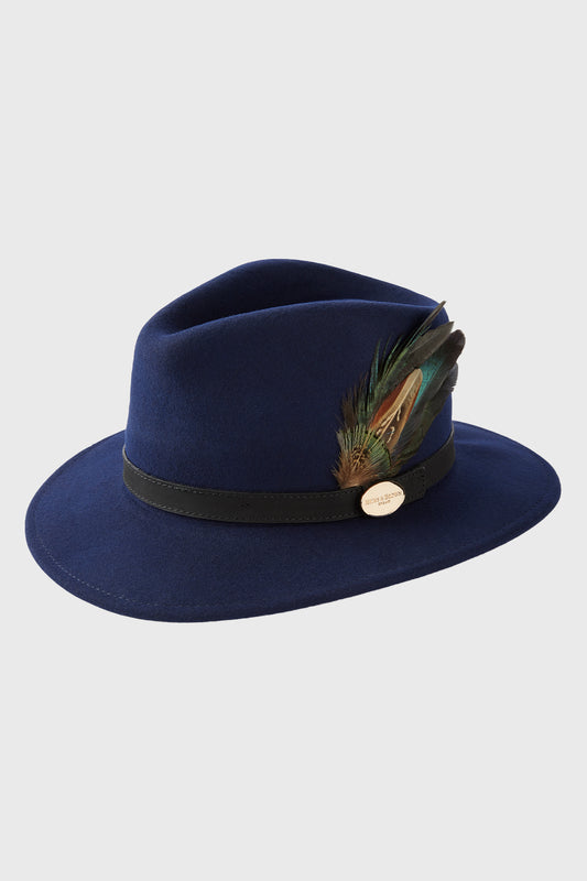 Navy Suffolk Fedora