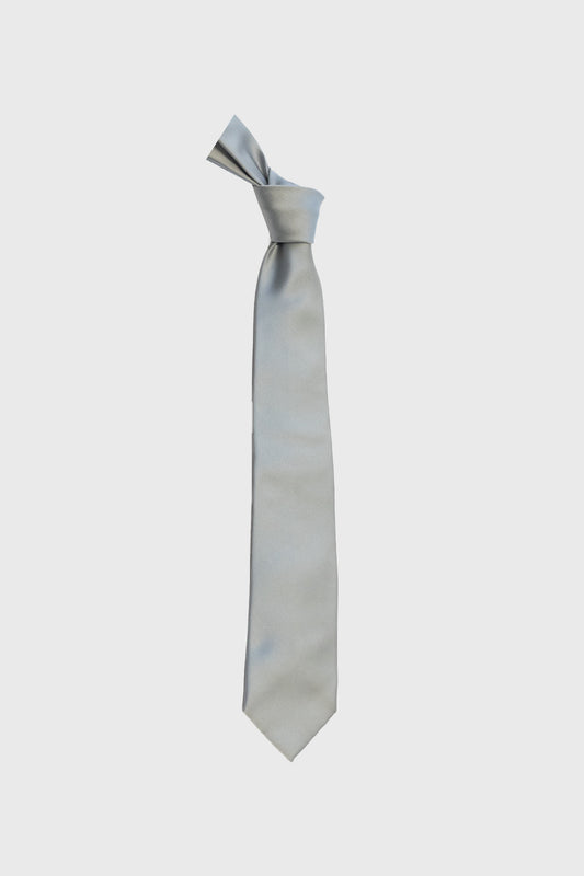 Silver Straight Tie