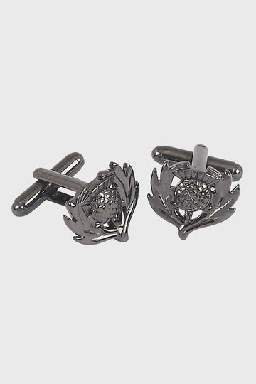 Thistle Cufflinks - Black