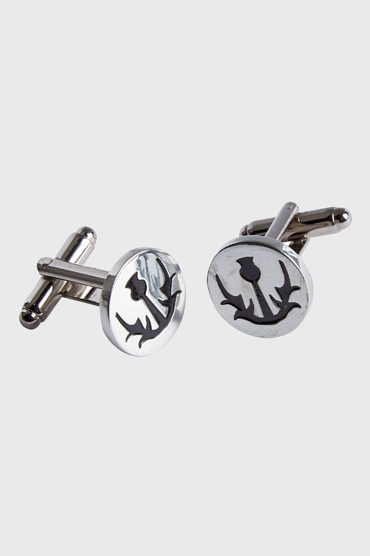 Minimal Thistle Cufflinks