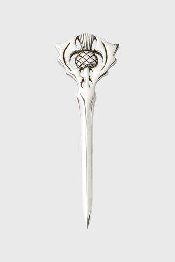 Thistle Crest Kilt Pin - Polished