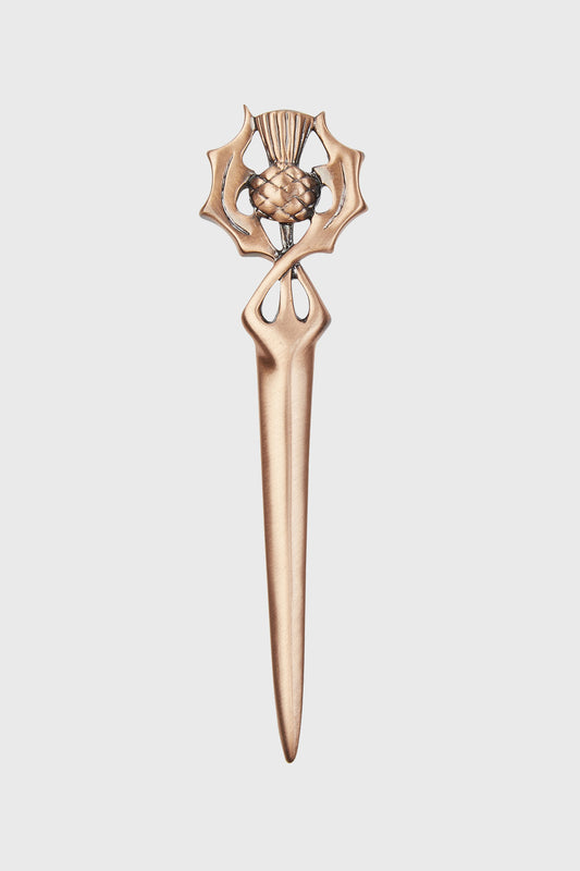 Twisted Leaf Thistle Kilt Pin