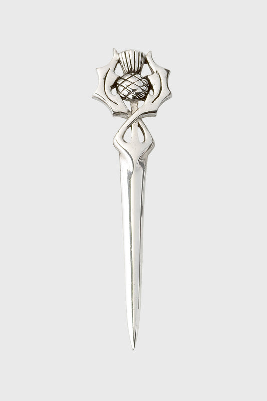 Twisted Leaf Thistle Kilt Pin