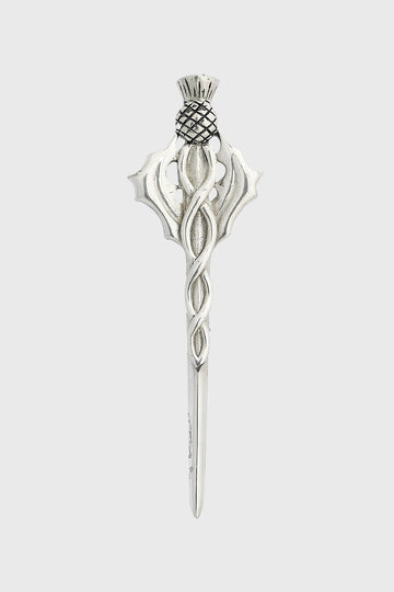 Scottish Thistle Kilt Pin - Polished