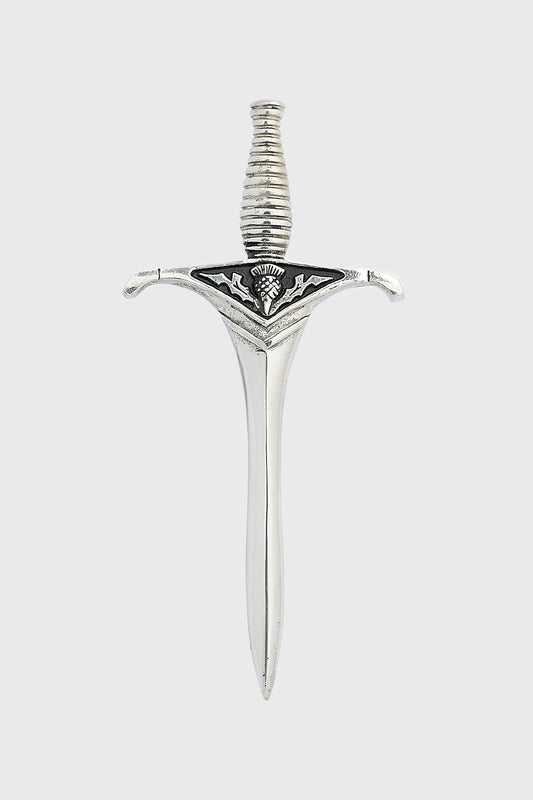 Sword & Thistle Kilt Pin - Polished