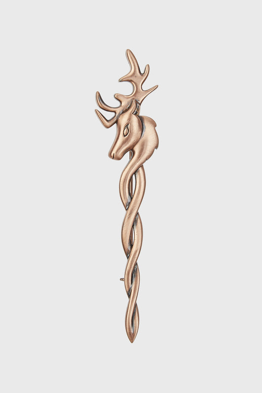 Stag Twist Kilt Pin