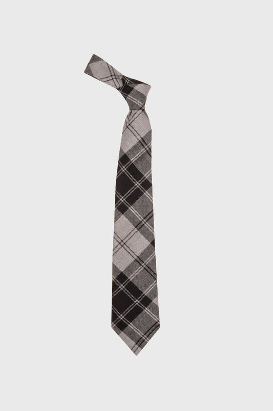 Douglas Grey Modern Tartan Tie