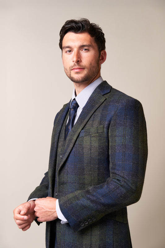 Black Watch Modern Tweed Suit Jacket