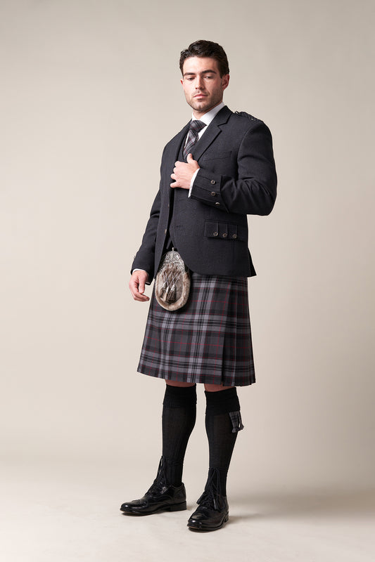 Outfit Builder - Handmade Kilt - Silver Pride of Scotland - Mediumweight Cloth