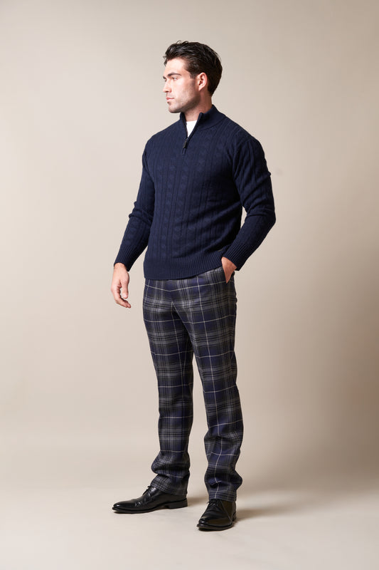 Midnight Pride Tweed Suit Trousers