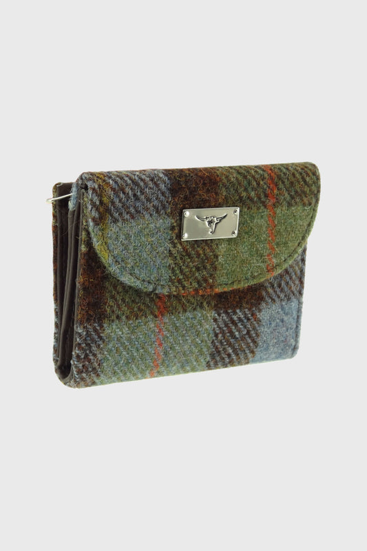 Harris Tweed Jura Short Wallet - MacLeod Tartan