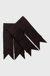 Black Plain Coloured Garter Flashes