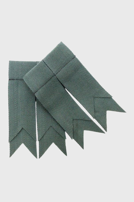 Blue Weathered Plain Coloured Garter Flashes