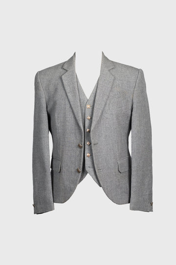 *Ex-Hire* Light Grey Contemporary Jacket & Waistcoat