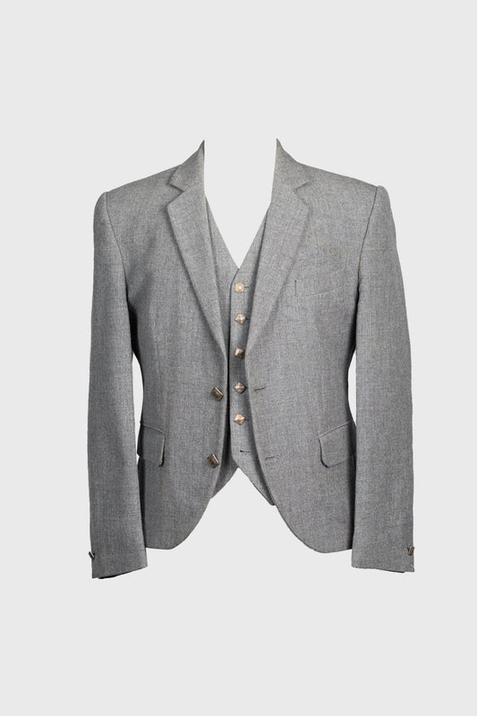 *Ex-Hire* Light Grey Contemporary Jacket & Waistcoat