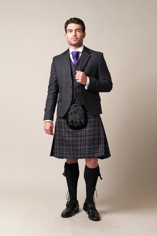 Outfit Builder - Handmade Kilt - Platinum Pride of Scotland - Mediumweight Cloth