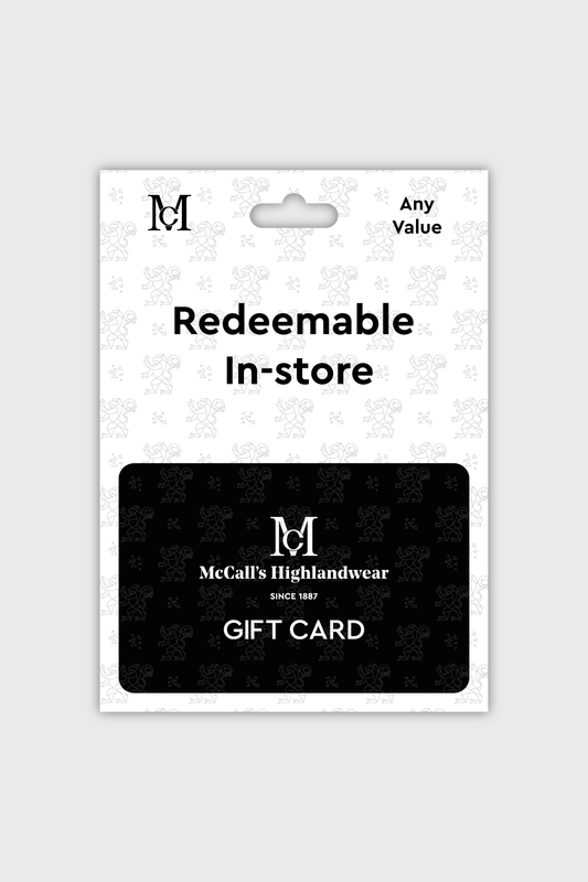 McCalls Highlandwear Physical Gift Card