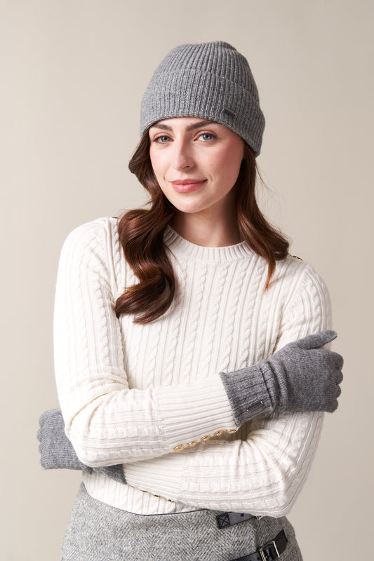 Grey Pride Wool & Cashmere Gloves