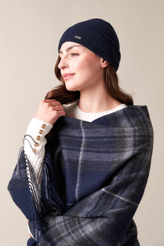 Navy Pride Wool & Cashmere Beanie