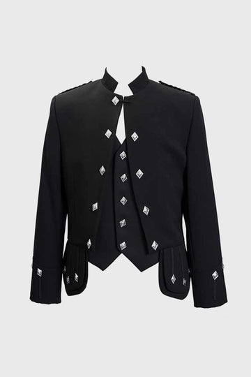 **Ex-hire** Black Sherrifmuir Pride Jacket & Waistcoat