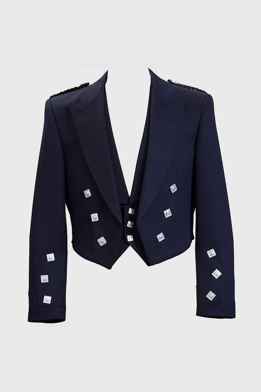 **Ex-hire** Navy Midon Prince Charlie Jacket & Waistcoat
