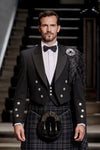 Black Prince Charlie Modern Jacket & Waistcoat