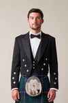 Black Prince Charlie Modern Jacket & Waistcoat